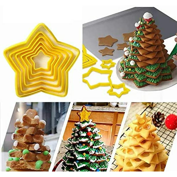 Craft Kitchen Fondant Cake Mold Biscuit Cookie Cutter Christmas Tree Mould